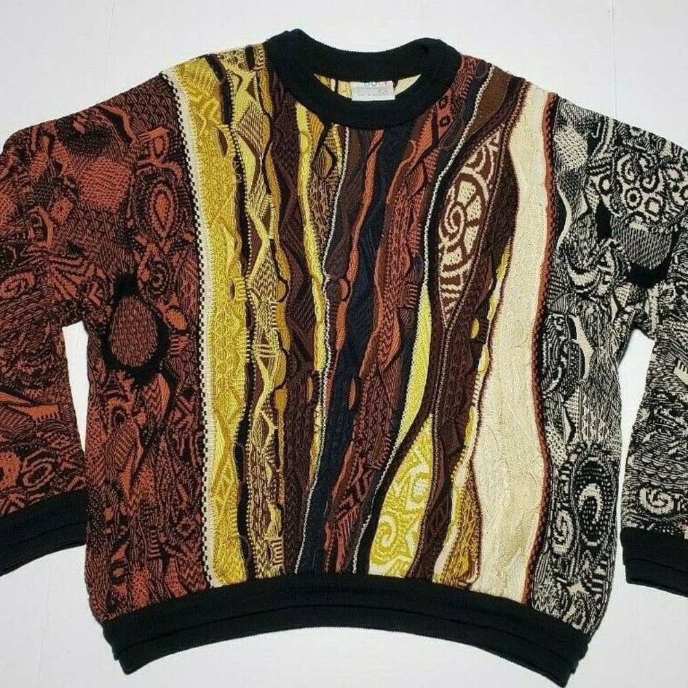 Vtg COOGI Authentic Cotton Sweater Biggie